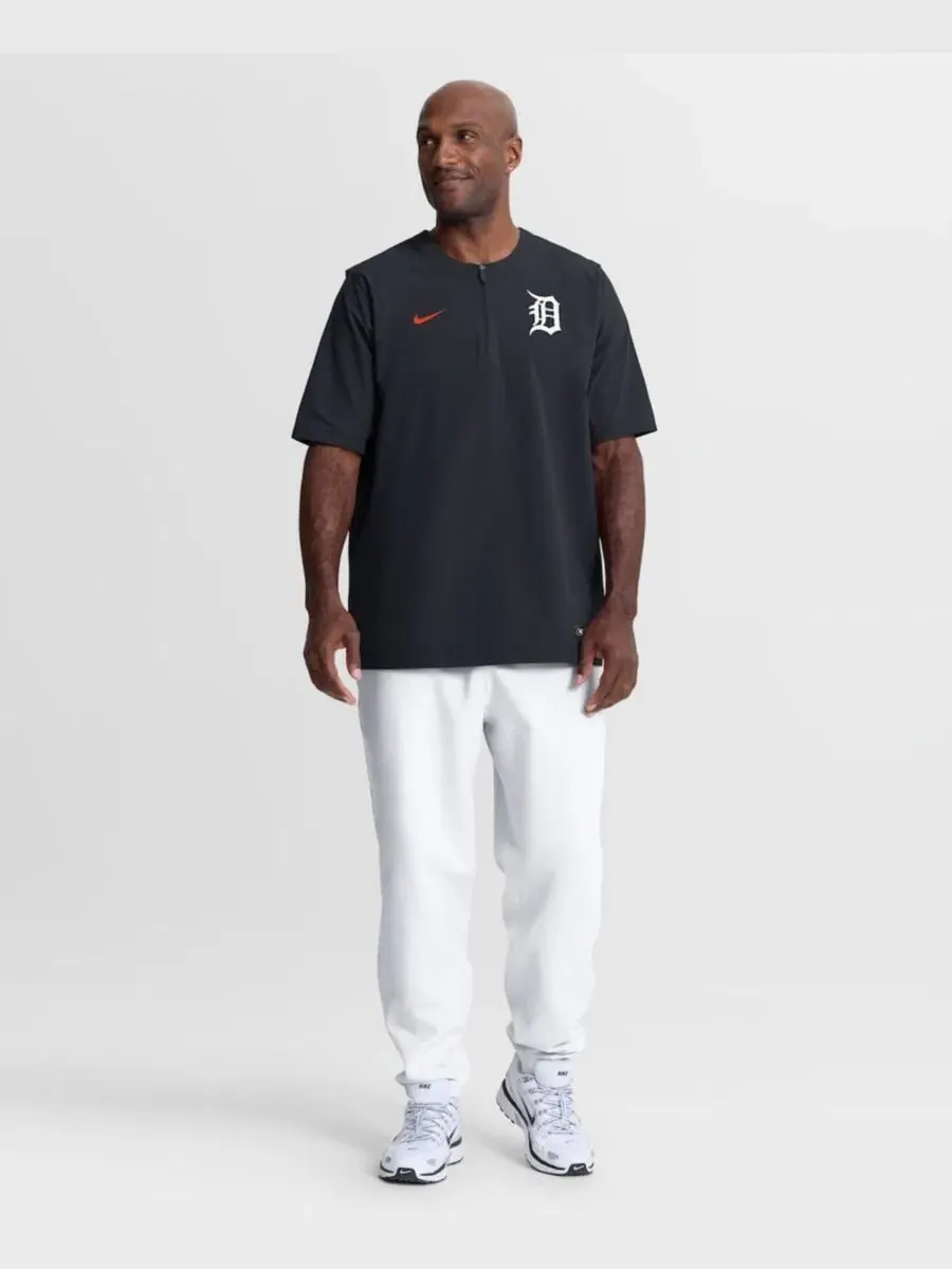 Ветровка-поло с четверть-молнией Dri-FIT Detroit Tigers Nike — изображение 5 из 5, темно-синий