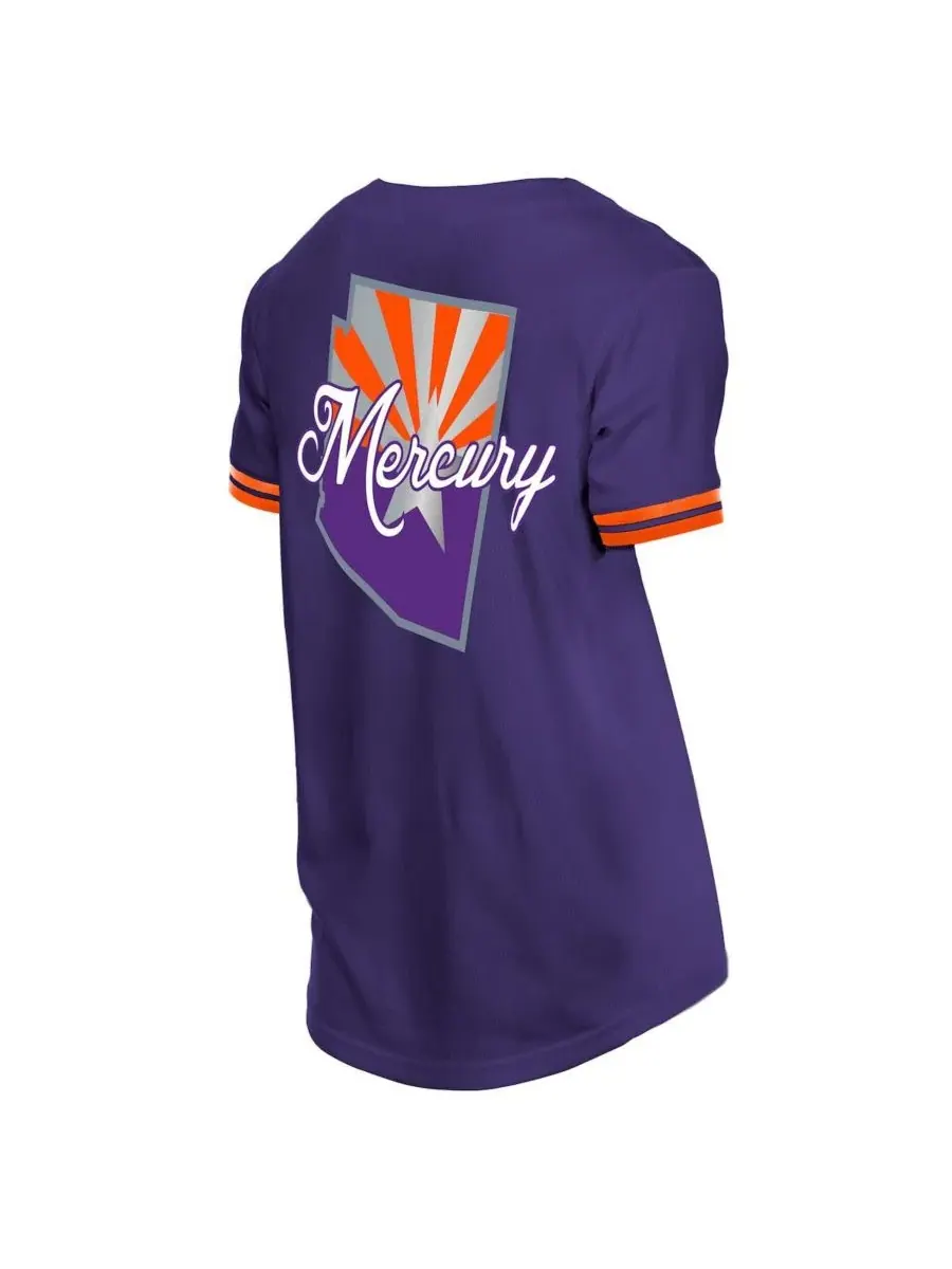 Бейсбольная джерси с принтом, мужская, Phoenix Mercury 2026 WNBA Draft Hometown New Era — изображение 2 из 3, фиолетовый