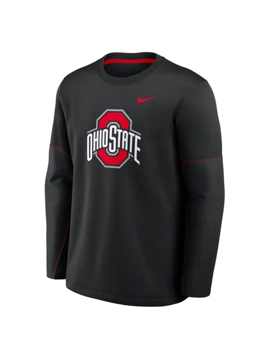 Лонгслив с длинным рукавом Ohio State Buckeyes 2026 Sideline Coaches Therma-FIT Nike