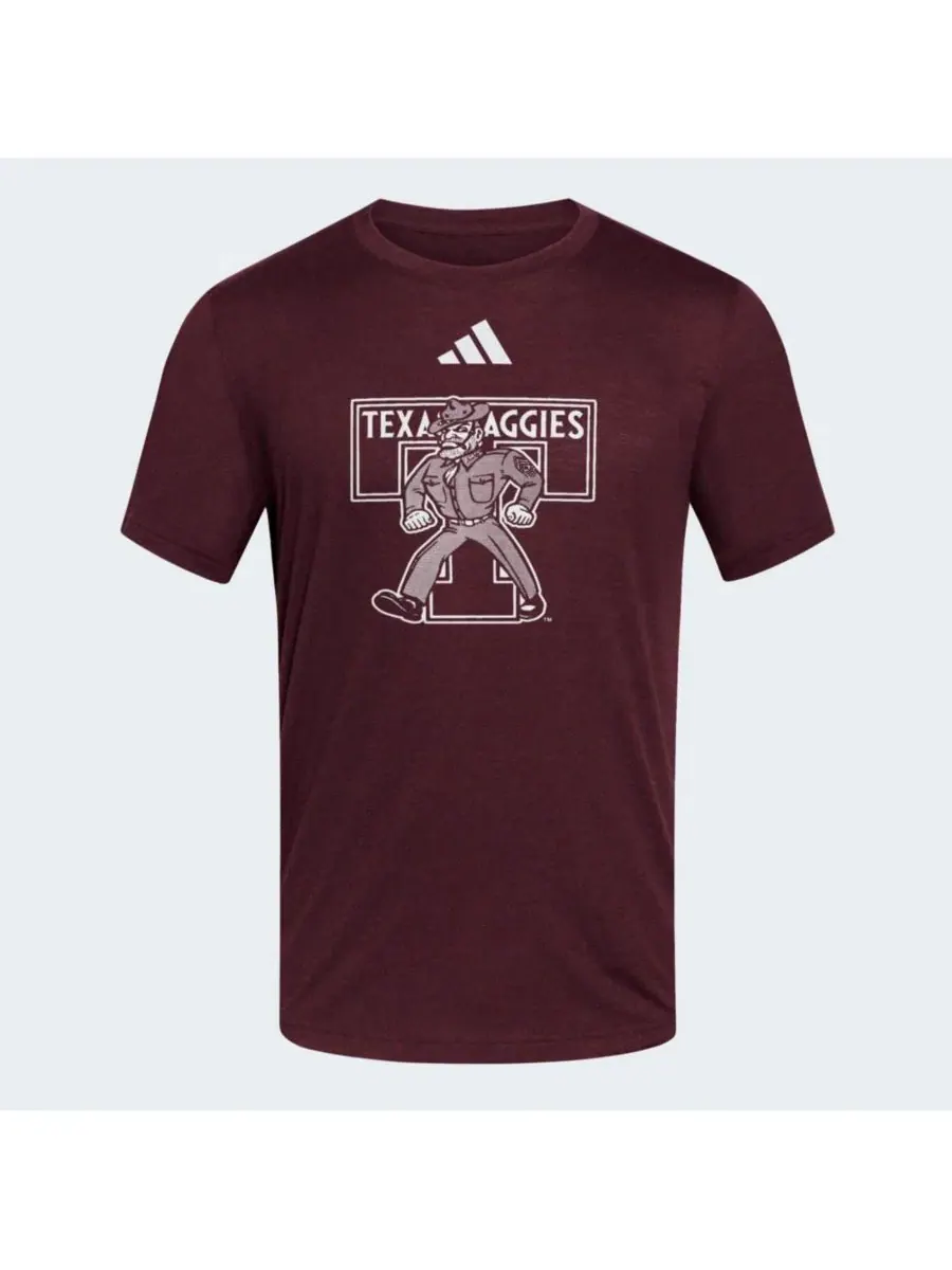 Футболка с принтом Vault Blend Texas A&M Aggies adidas
