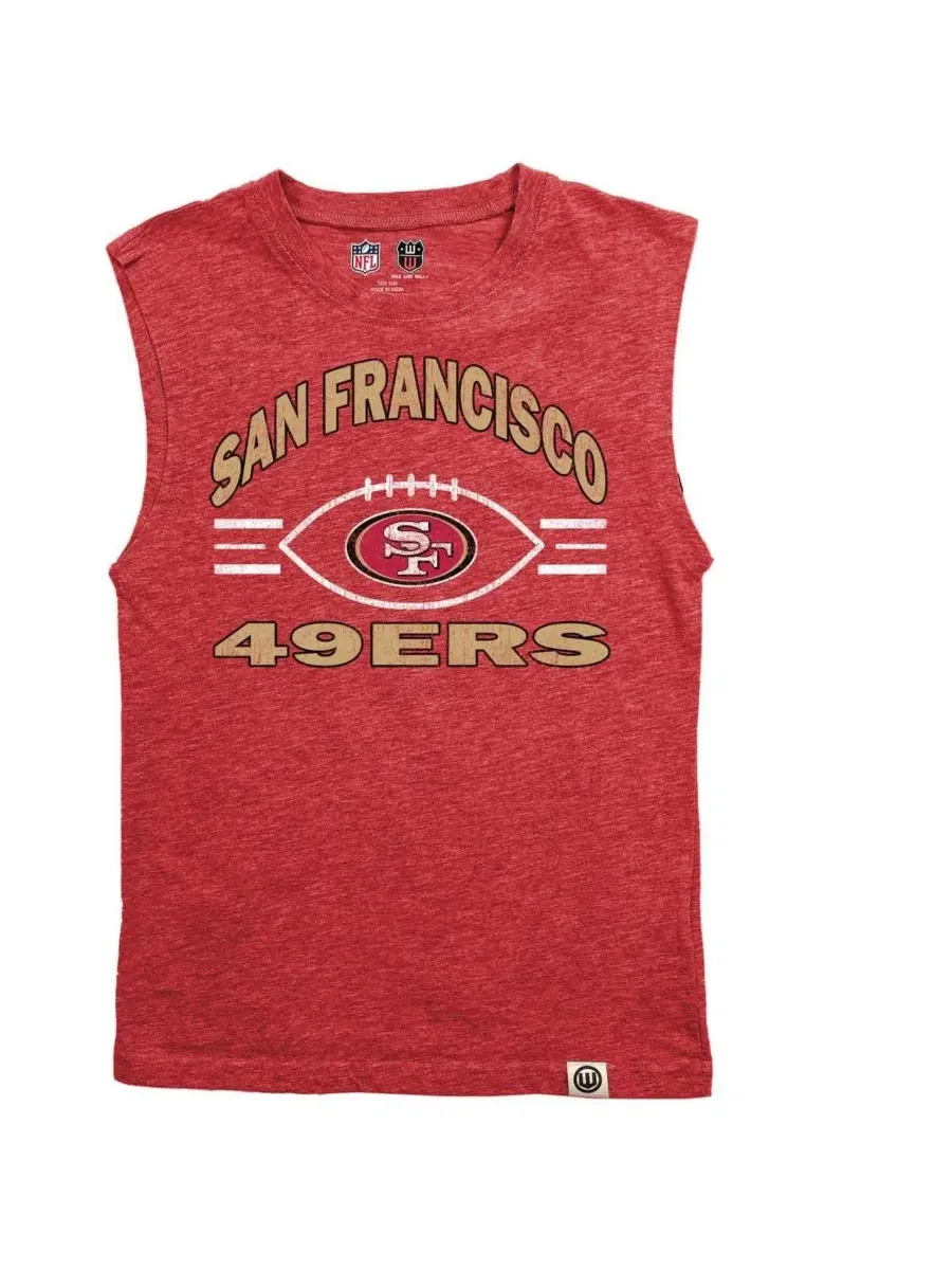 Маечка-безрукавка с принтом San Francisco 49ers Wes & Willy — красный