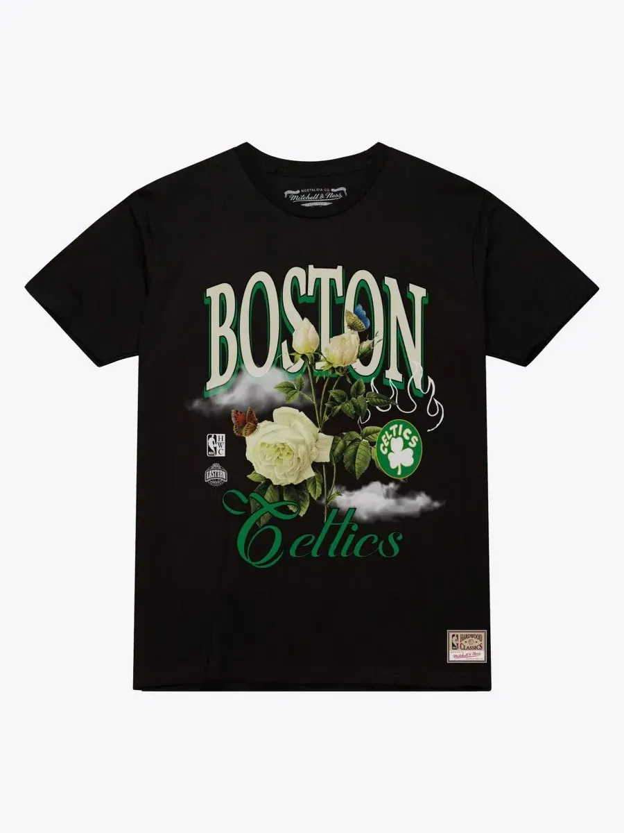 Футболка с принтом Boston Celtics Mitchell & Ness