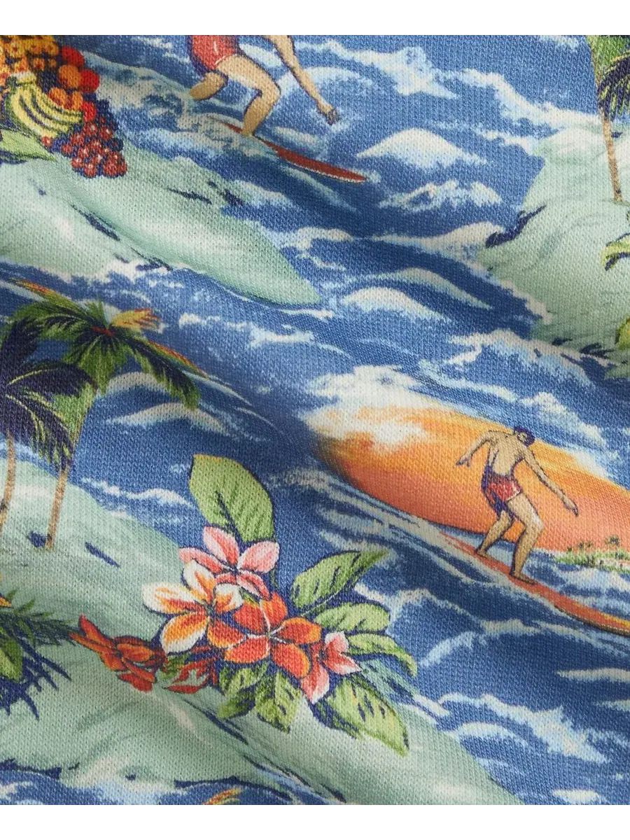 Комплект худи и шорт с тропическим принтом Polo Ralph Lauren, RL Surf Club — изображение 3 из 3