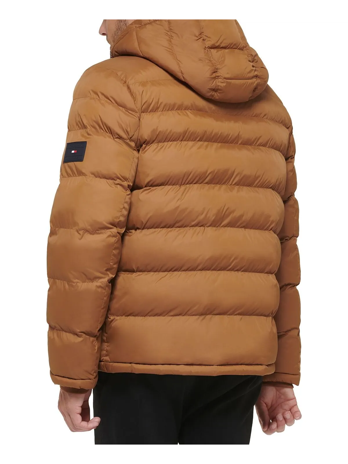 Мужской стеганый пуховик Tommy Hilfiger — изображение 3 из 5, коричневый
