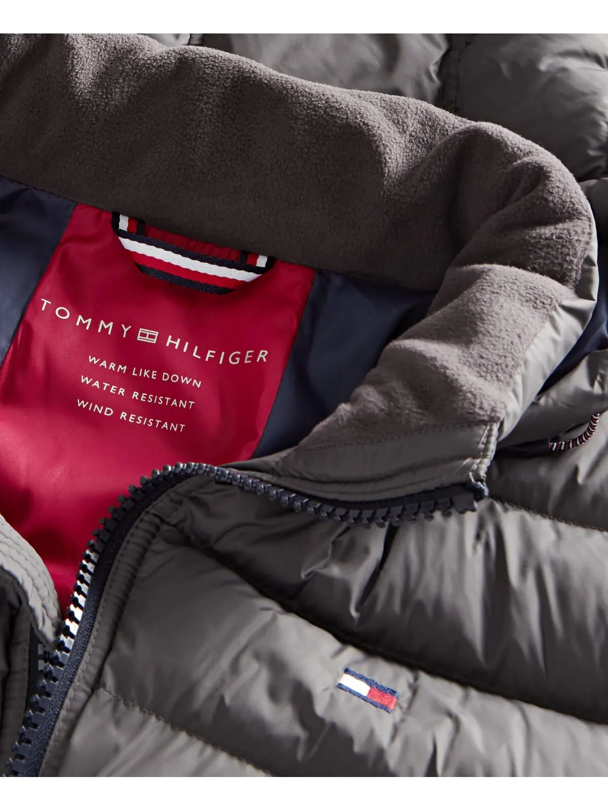 Мужской стеганый пуховик Tommy Hilfiger — изображение 4 из 5, темно-серый