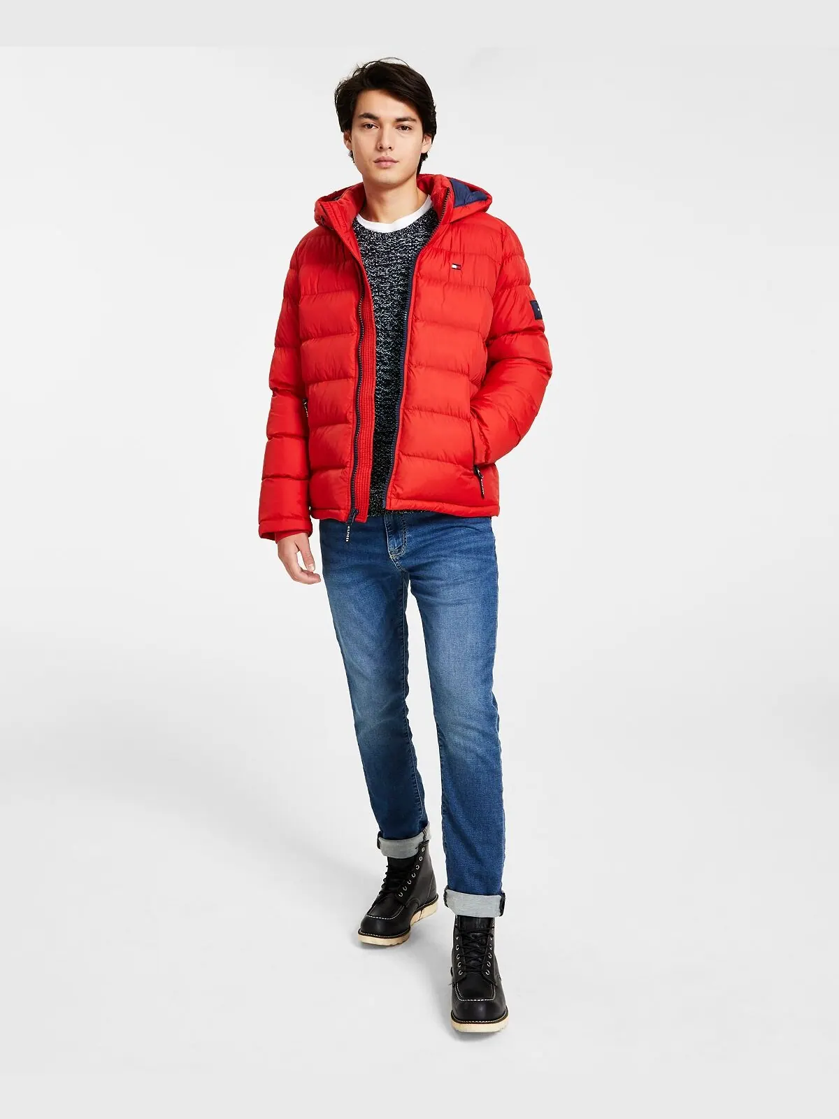 Куртка Tommy Hilfiger Quilted Puffe — изображение 2 из 6, оранжевый