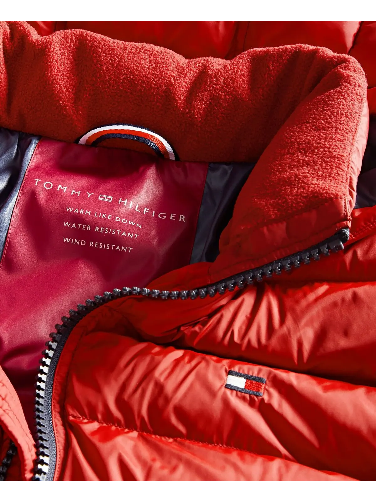 Куртка Tommy Hilfiger Quilted Puffe — изображение 4 из 6, оранжевый