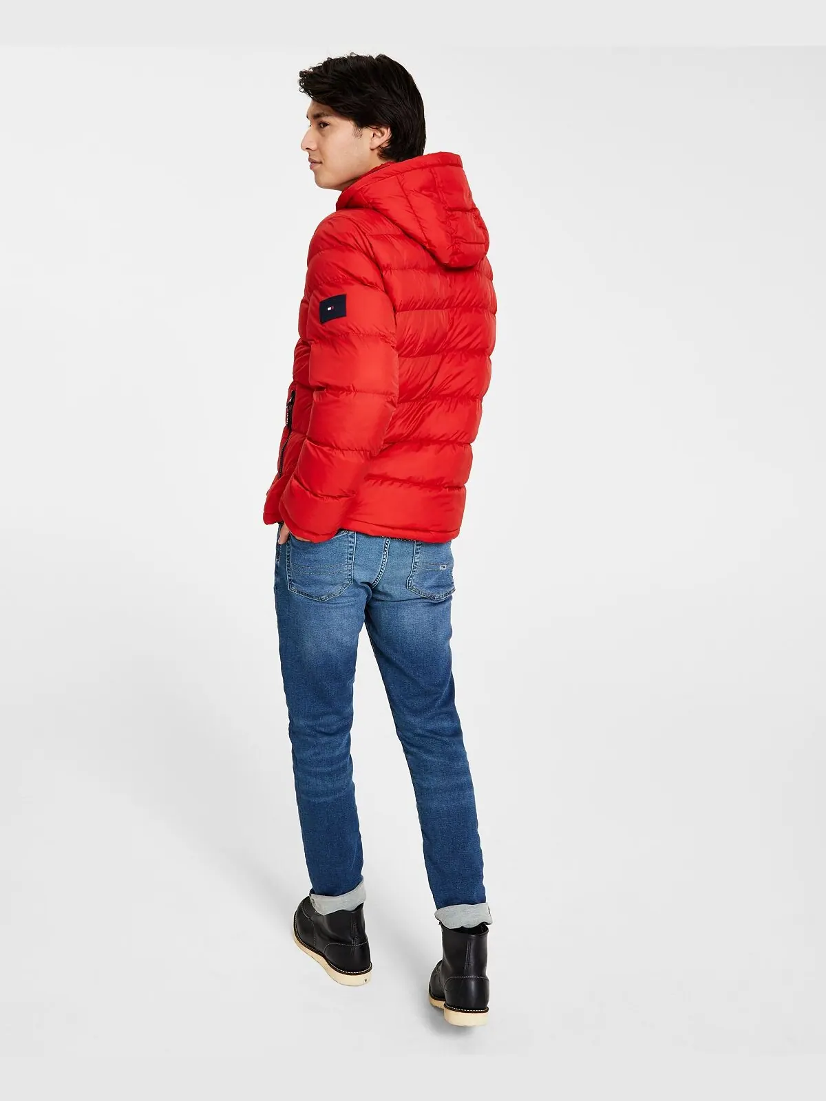 Куртка Tommy Hilfiger Quilted Puffe — изображение 5 из 6, оранжевый