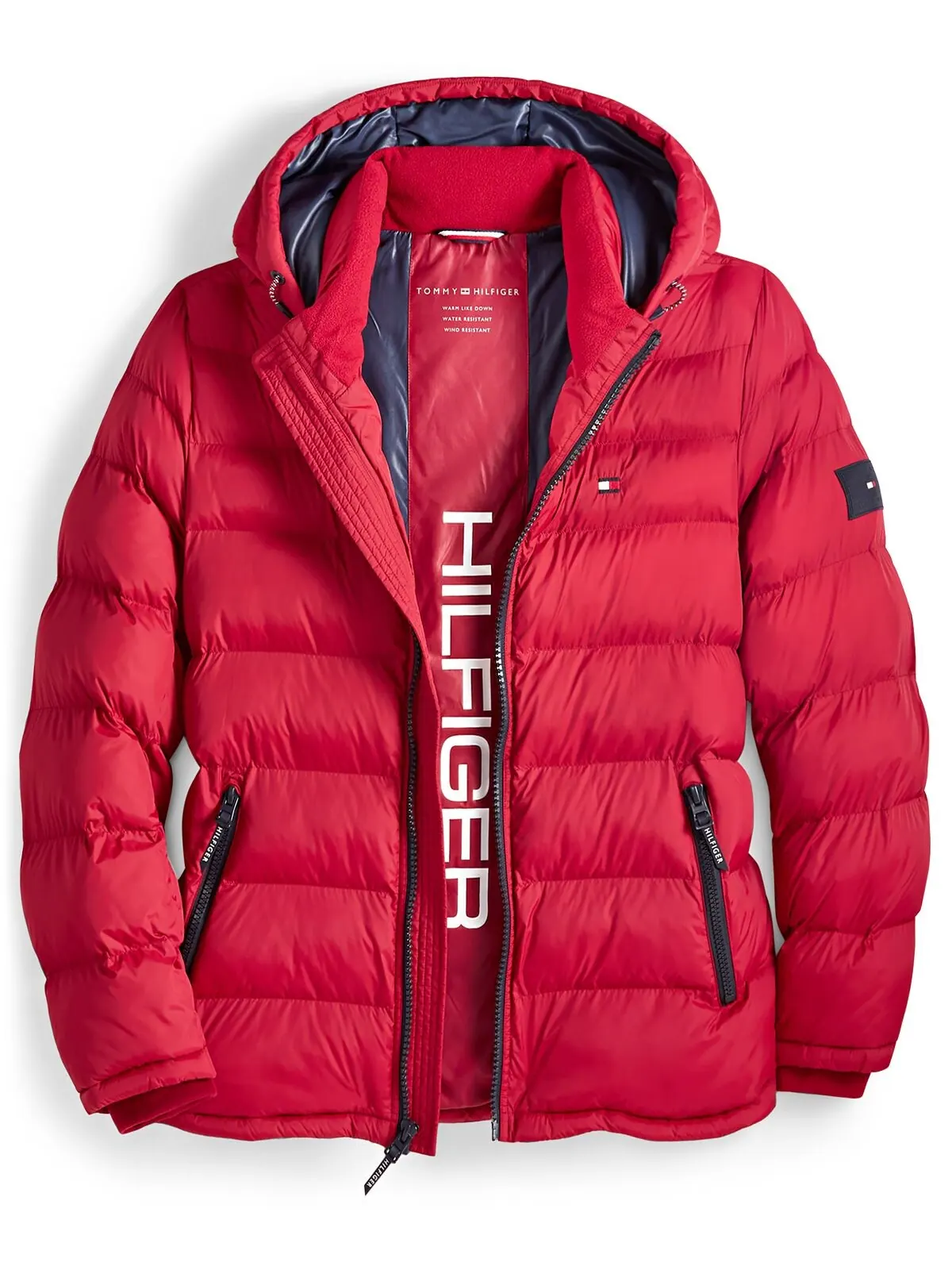 Куртка Tommy Hilfiger Quilted Puffe — изображение 1 из 7, красный