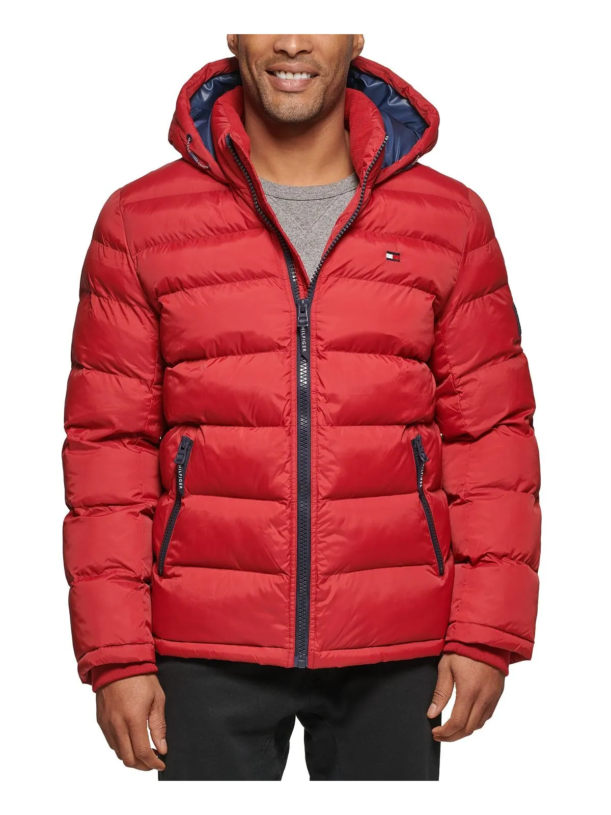 Куртка Tommy Hilfiger Quilted Puffe — изображение 2 из 7, красный