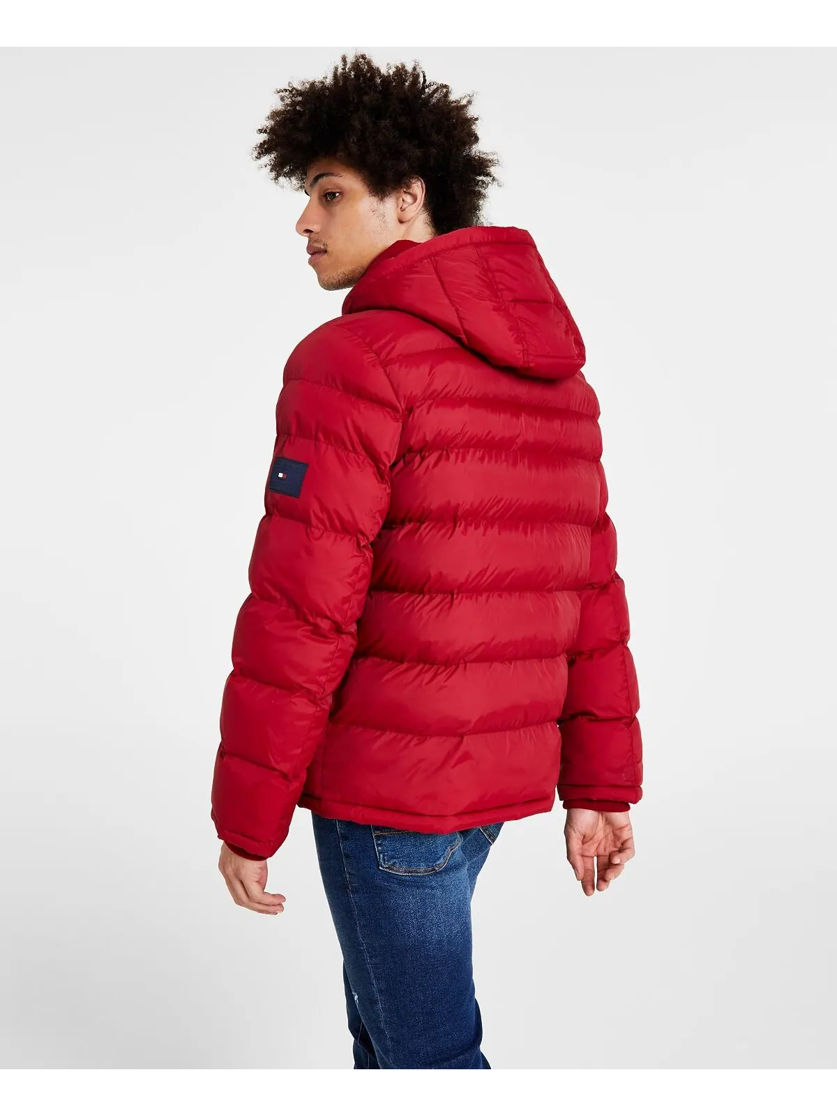 Куртка Tommy Hilfiger Quilted Puffe — изображение 7 из 7, красный