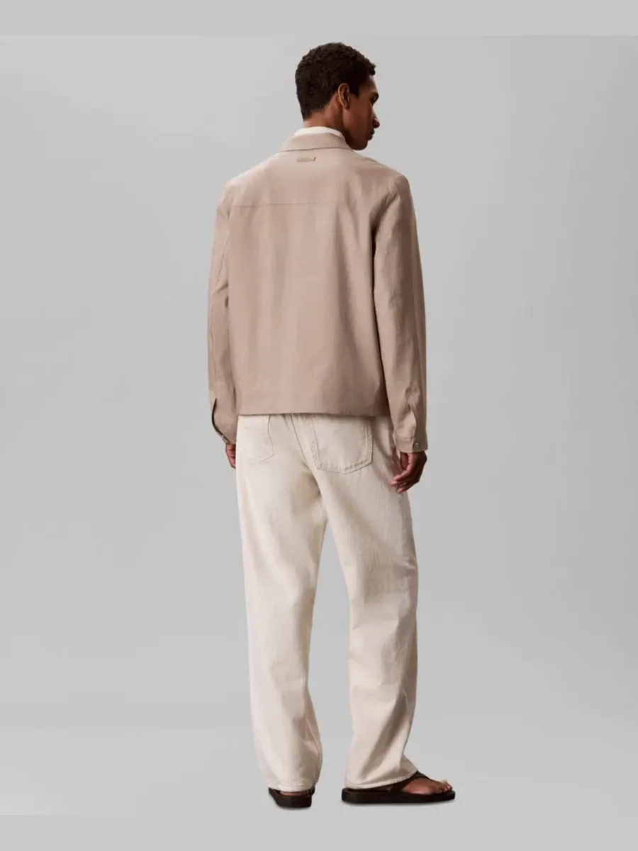 Куртка-рубашка с молнией Calvin Klein, Roasted Cashew — изображение 5 из 5