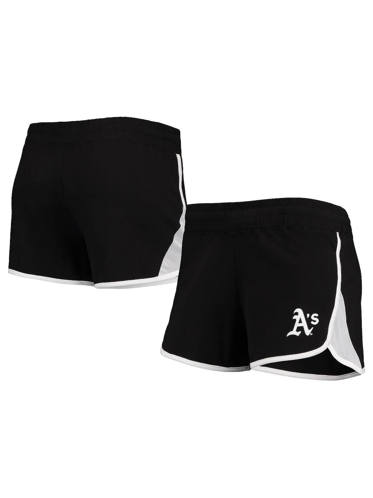 Черные женские эластичные шорты из френч терри Oakland Athletics New Era — изображение 2 из 4, черный