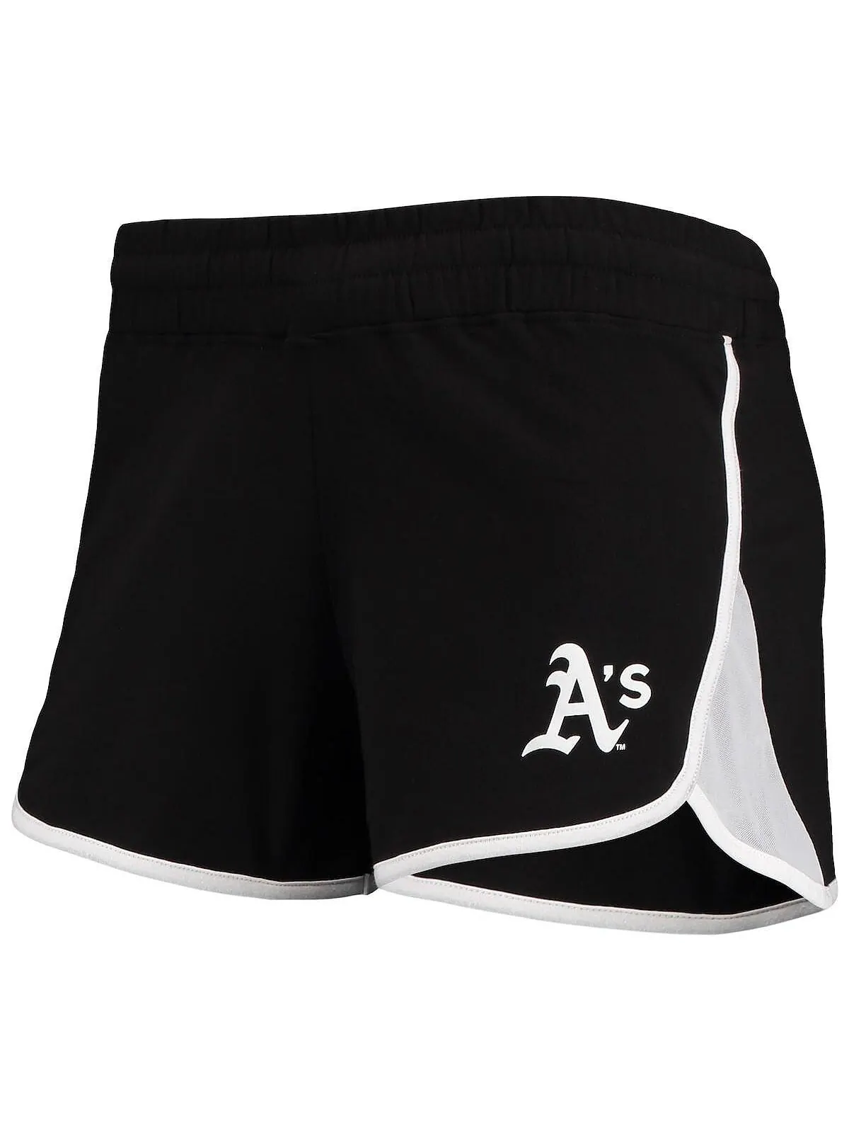 Черные женские эластичные шорты из френч терри Oakland Athletics New Era — изображение 3 из 4, черный