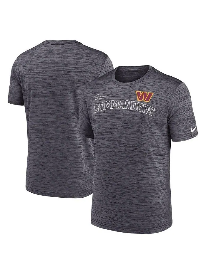 Мужская черная футболка Washington Commanders Velocity Arch Performance Nike — изображение 1 из 1, черный
