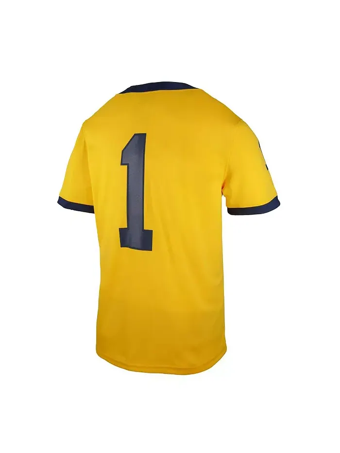 Реплика игровой майки Big Boys and Girls Maize Michigan Wolverines Untouchable Jordan — изображение 2 из 3