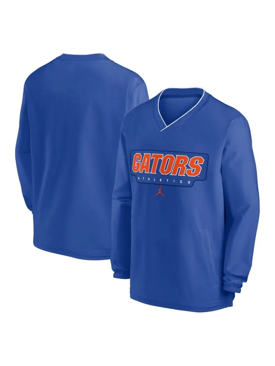 Мужская ветровка-пуловер Royal Florida Gators 2024 Sideline Jordan