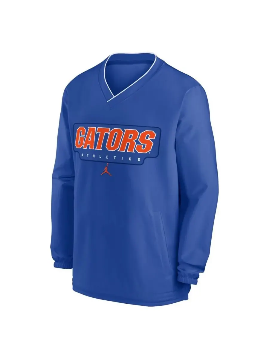 Мужская ветровка-пуловер Royal Florida Gators 2024 Sideline Jordan — изображение 3 из 3, королевский