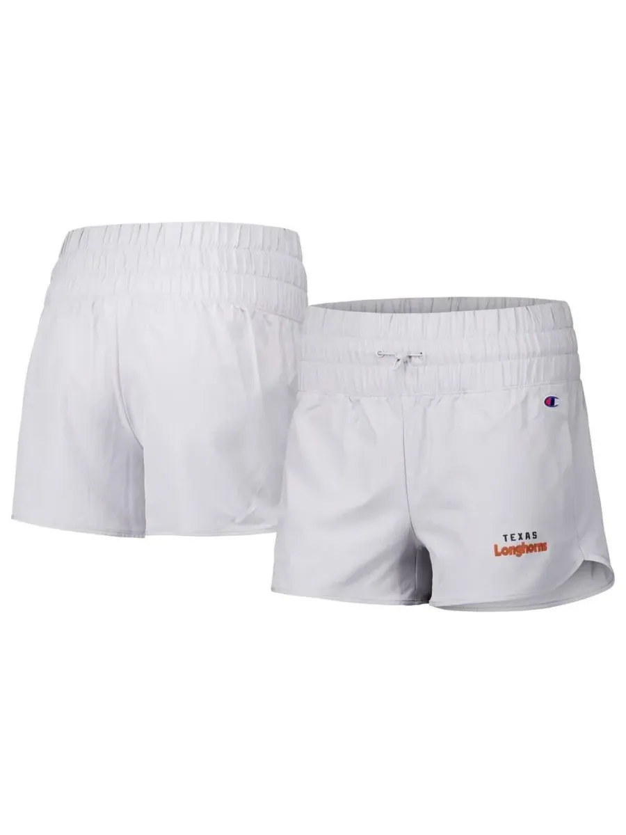 Champion Женские серебристые тканые шорты Texas Longhorns Tailgate Her