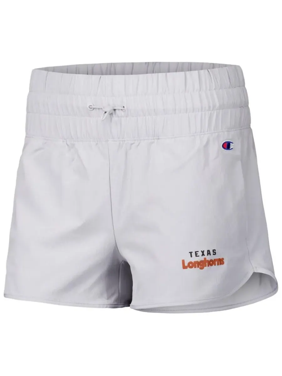 Champion Женские серебристые тканые шорты Texas Longhorns Tailgate Her — изображение 2 из 3, серебряный