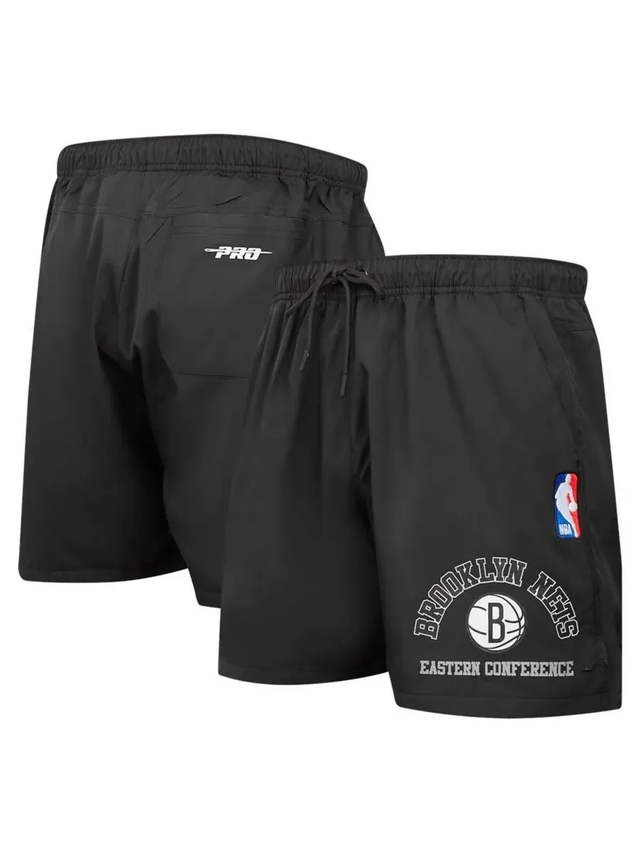 Pro Standard Мужские черные шорты Brooklyn Nets Area Code