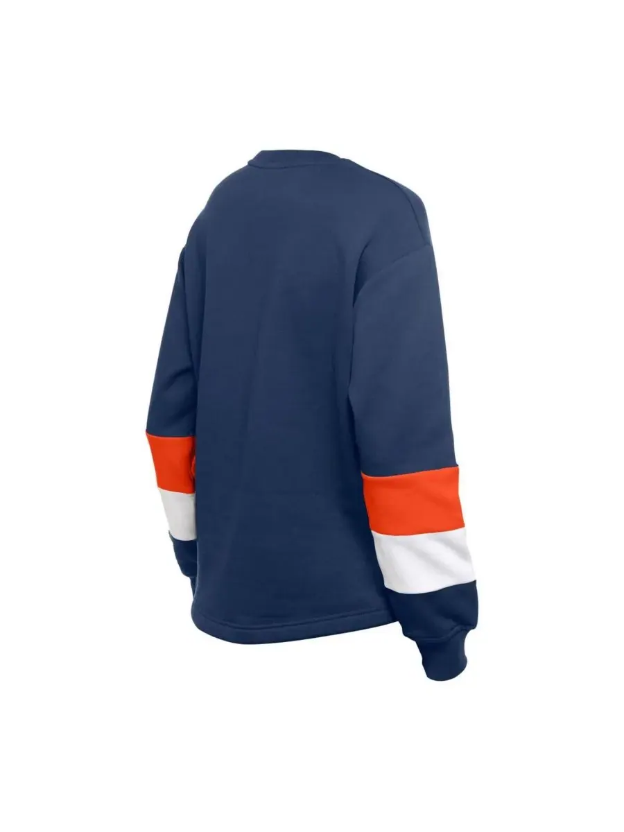 New Era Женская темно-синяя толстовка с цветным верхом в стиле команды Houston Astros для игрового — изображение 3 из 3
