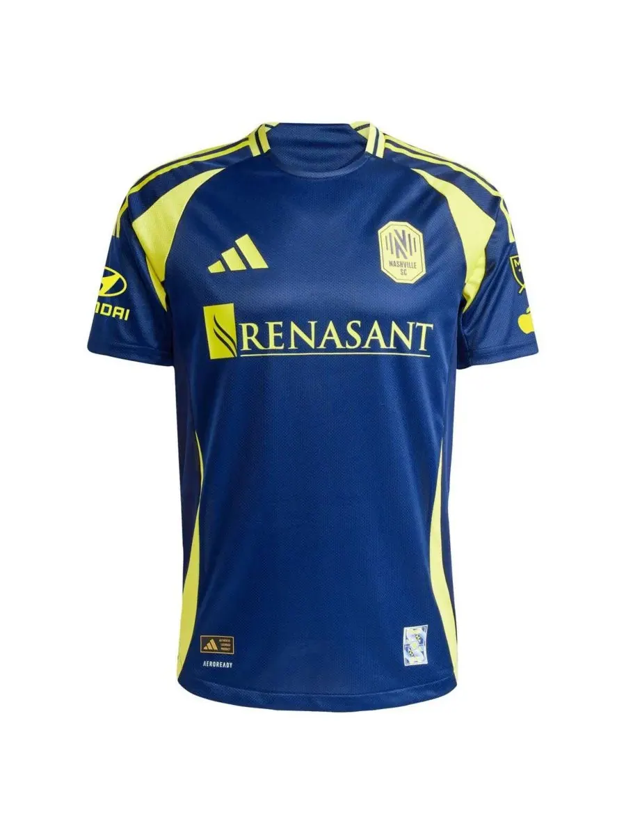 Adidas Мужская футболка Walker Zimmerman Navy Nashville SC 2025 The Heart Of Nashville Kit — изображение 3 из 3, темно-синий