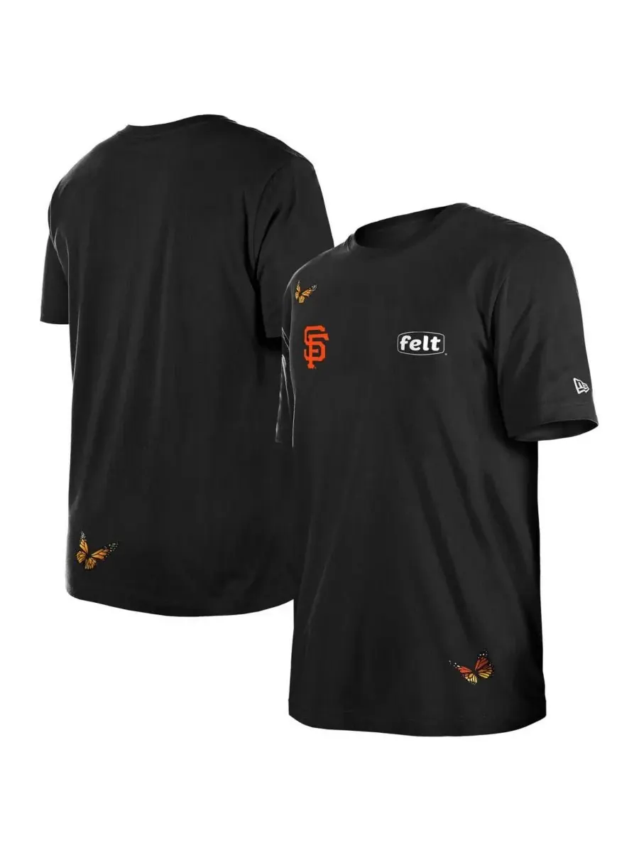 New Era Мужская черная футболка San Francisco Giants от x Felt
