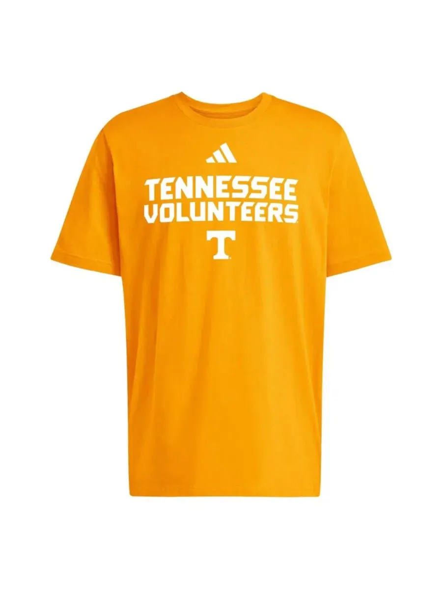 Футболка с принтом Wordmark Tennessee Volunteers adidas — изображение 2 из 3, оранжевый