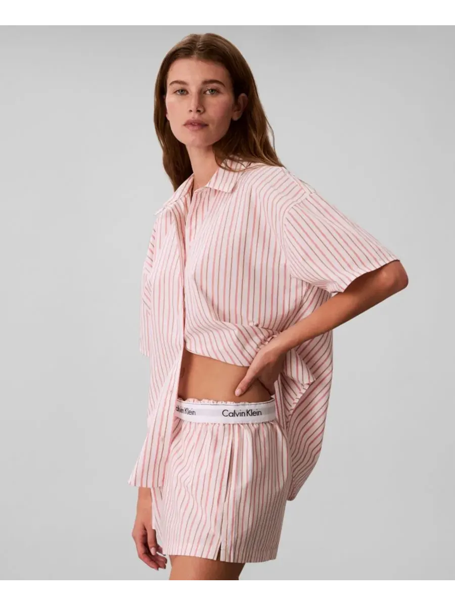 Шорты пижамные женские с принтом Calvin Klein, Aurora Stripe — изображение 3 из 7