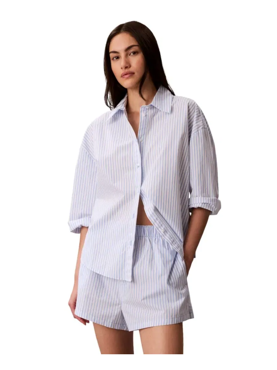 Пижамные шорты с принтом в полоску Calvin Klein, Sera Stripe — изображение 2 из 7