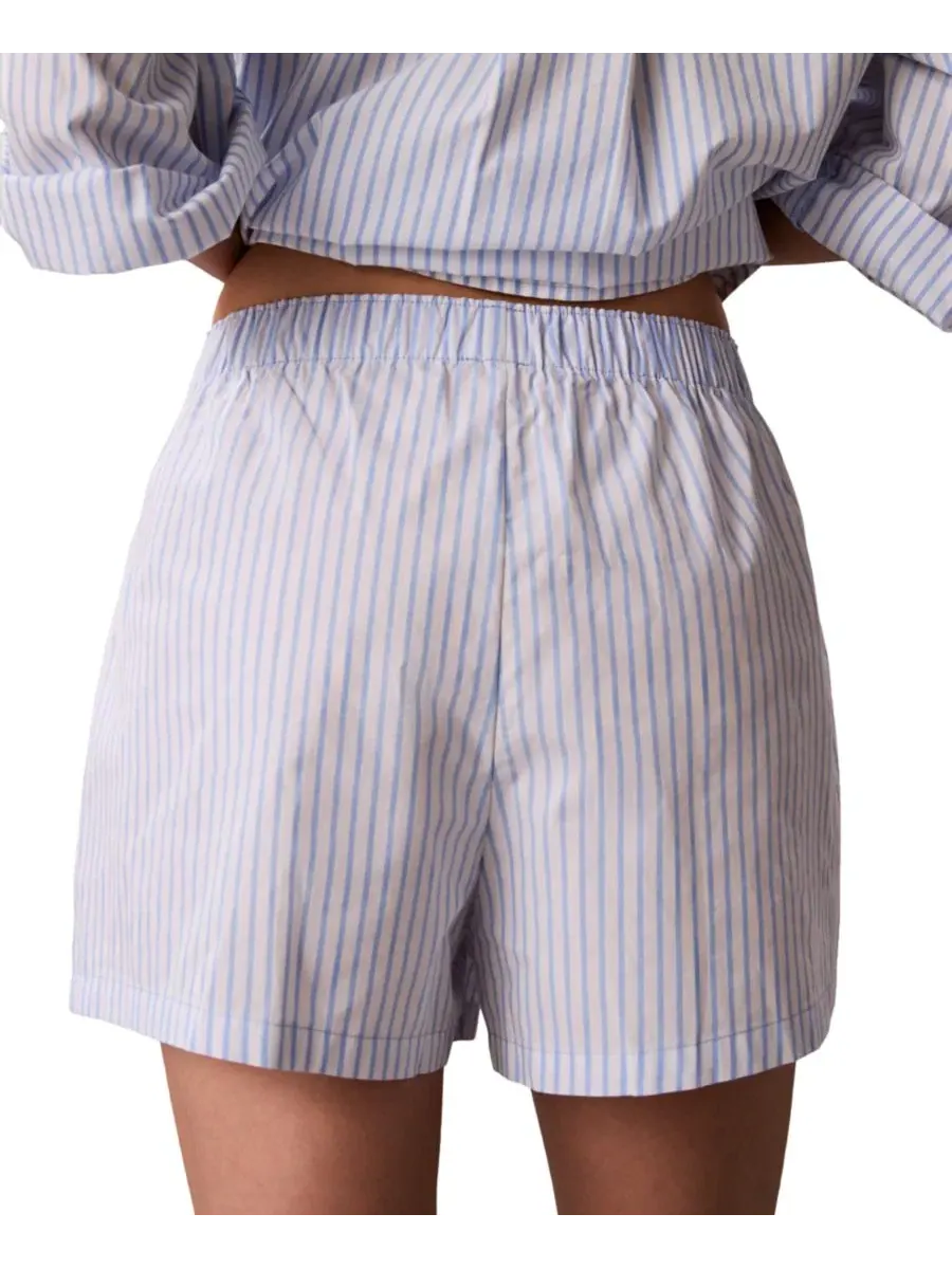 Пижамные шорты с принтом в полоску Calvin Klein, Sera Stripe — изображение 7 из 7