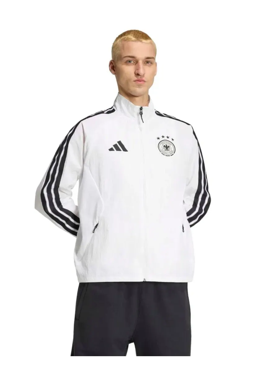 Ветровка с длинным рукавом, модель Germany National Team 2026 Home Full-Zip Game Day Anthem Jacket