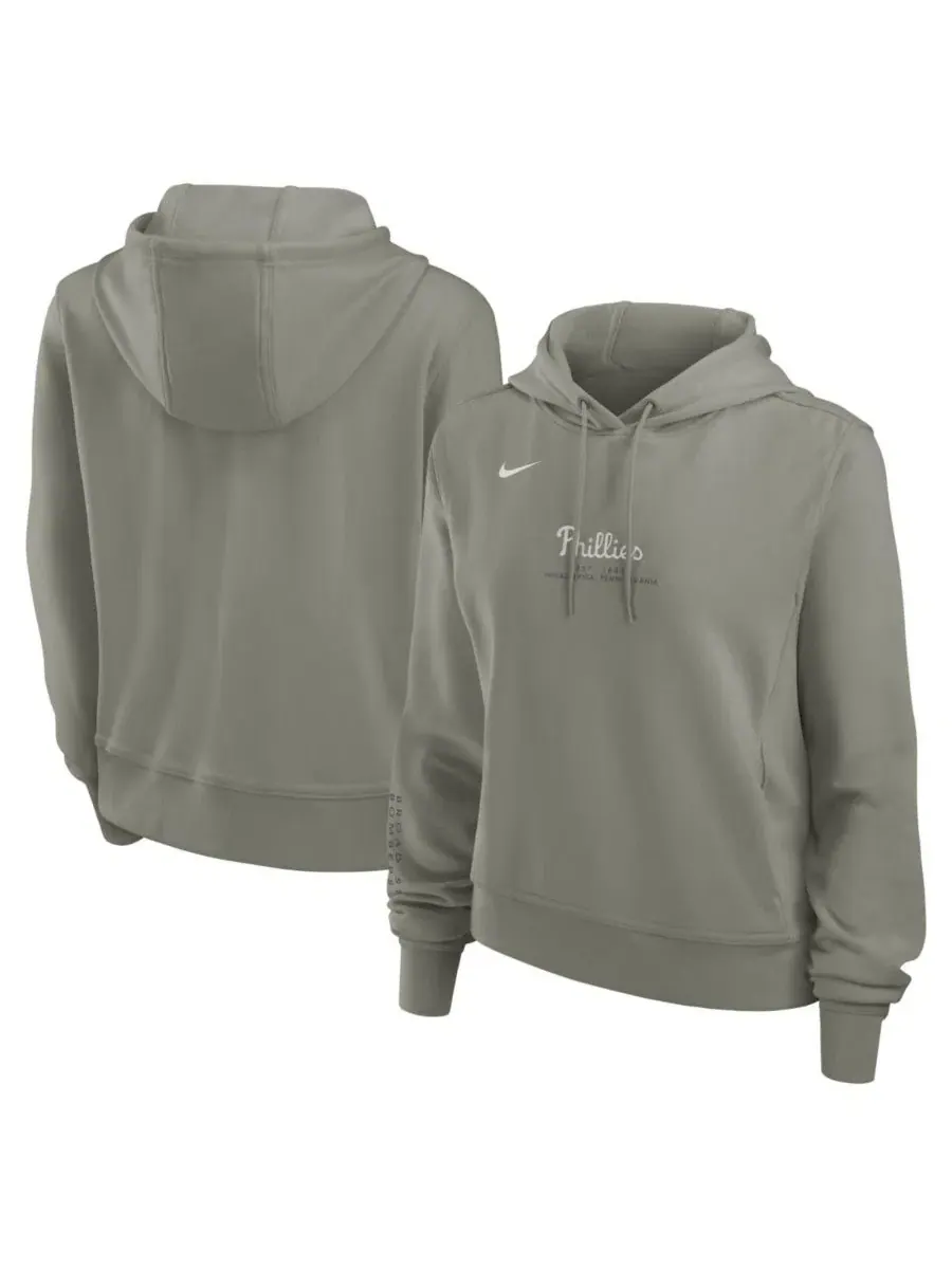 Худи с капюшоном из футера с вышивкой Philadelphia Phillies One Tri-Blend Dri-FIT Nike