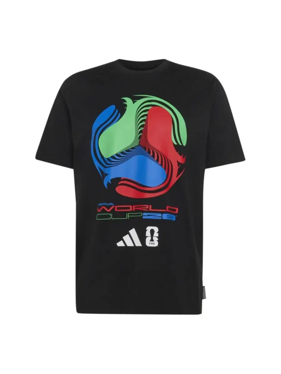 Футболка с принтом, 2026 FIFA World Cup Tour adidas — изображение 2 из 5, черный