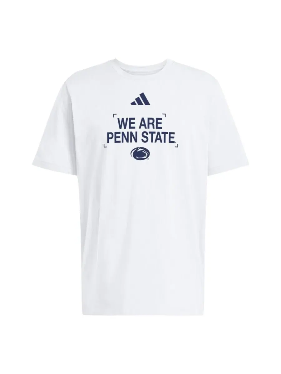 Футболка с принтом Penn State Nittany Lions adidas — изображение 3 из 3, белый