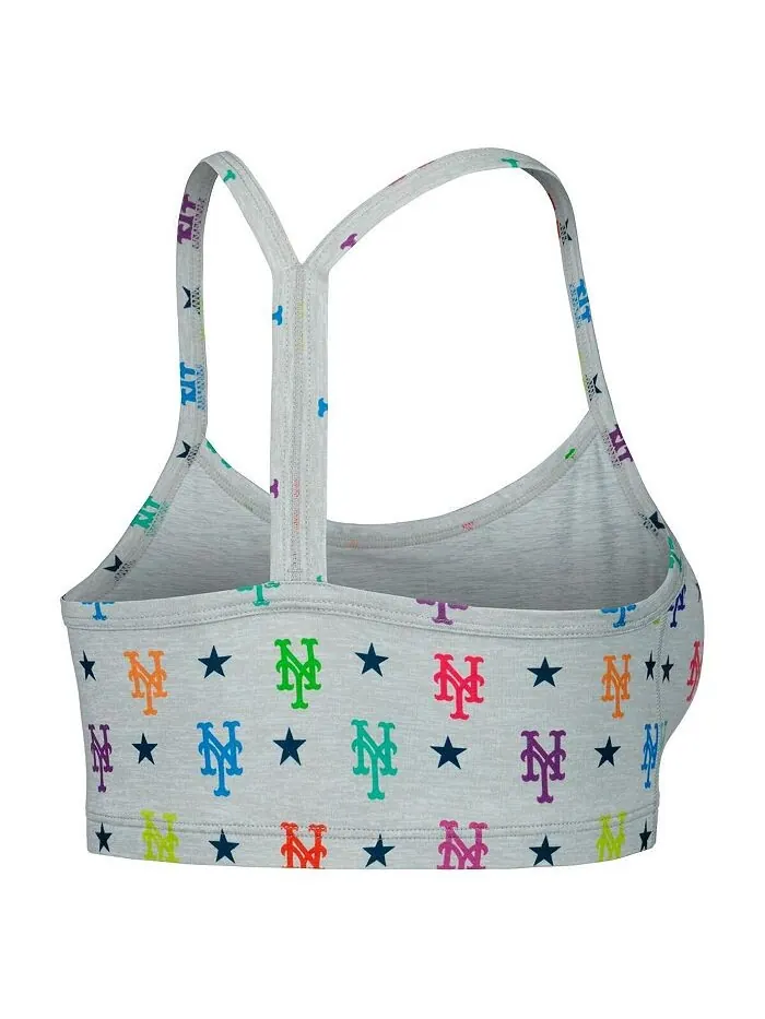 Женский серый бюстгальтер New York Mets TLC Rainbow Terez — изображение 2 из 2