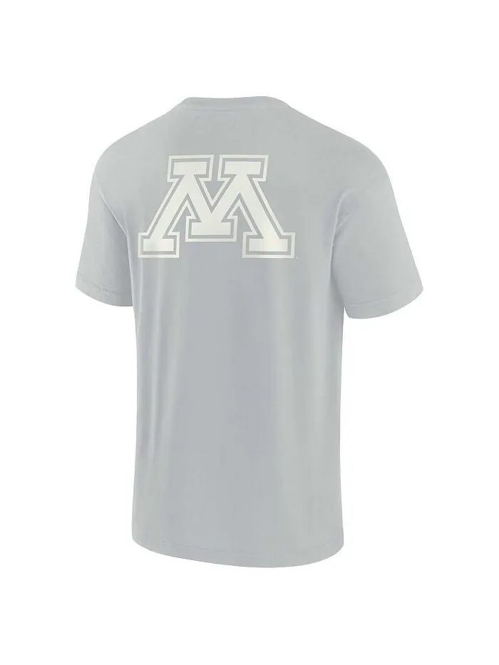 Мужская и женская серая супермягкая футболка Minnesota Golden Gophers с коротким рукавом Fanatics — изображение 3 из 3, серый