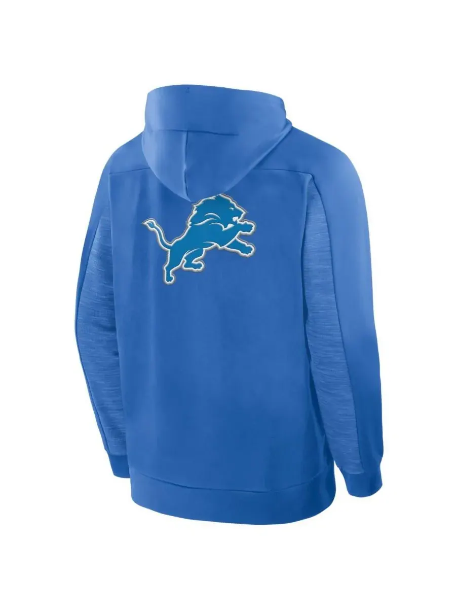 Fanatics Мужская синяя толстовка на молнии с надписью "Detroit Lions Checkdown Pass" — изображение 2 из 5, синий