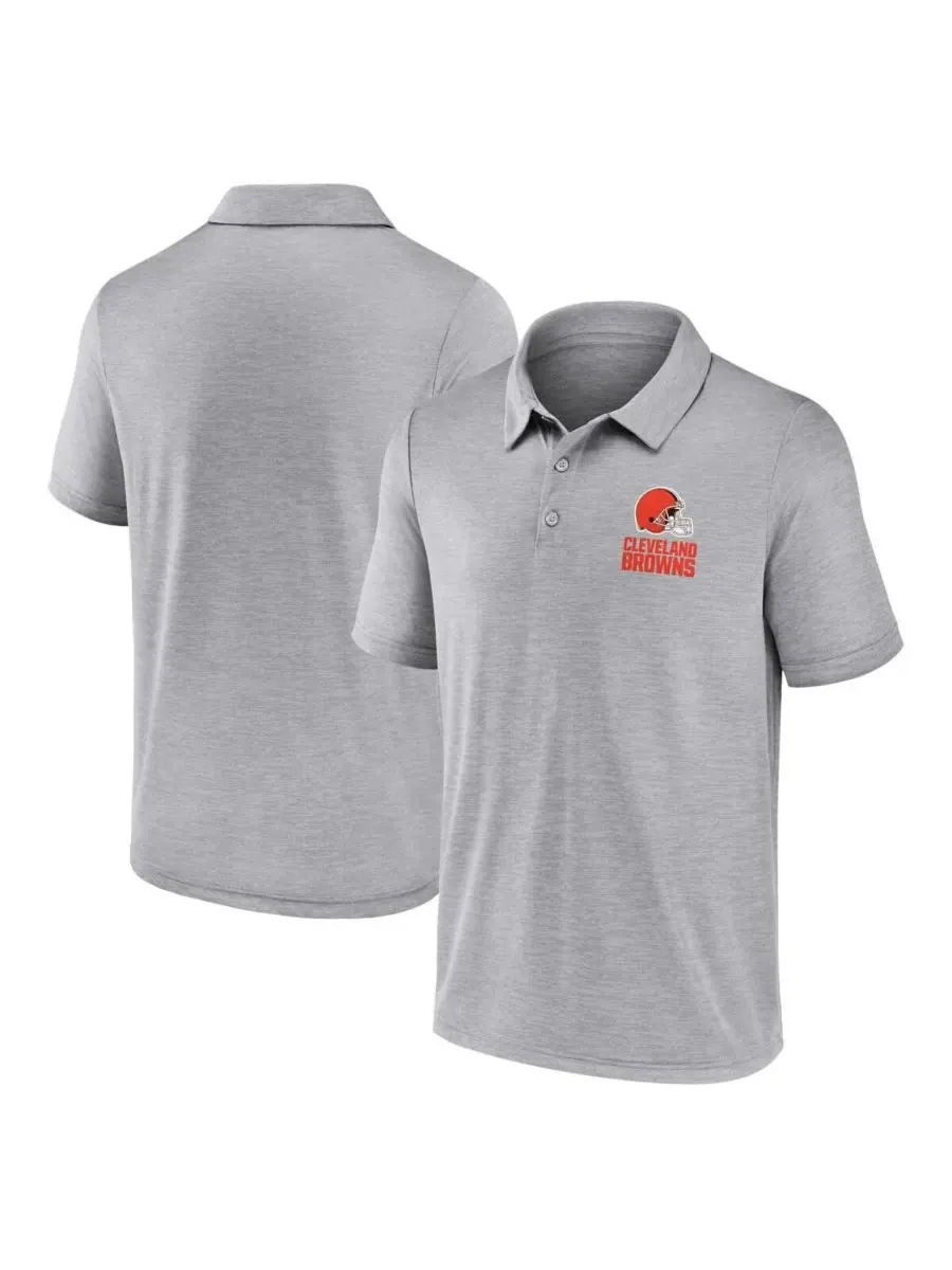 Fanatics Мужская серая рубашка поло Cleveland Browns Making Waves