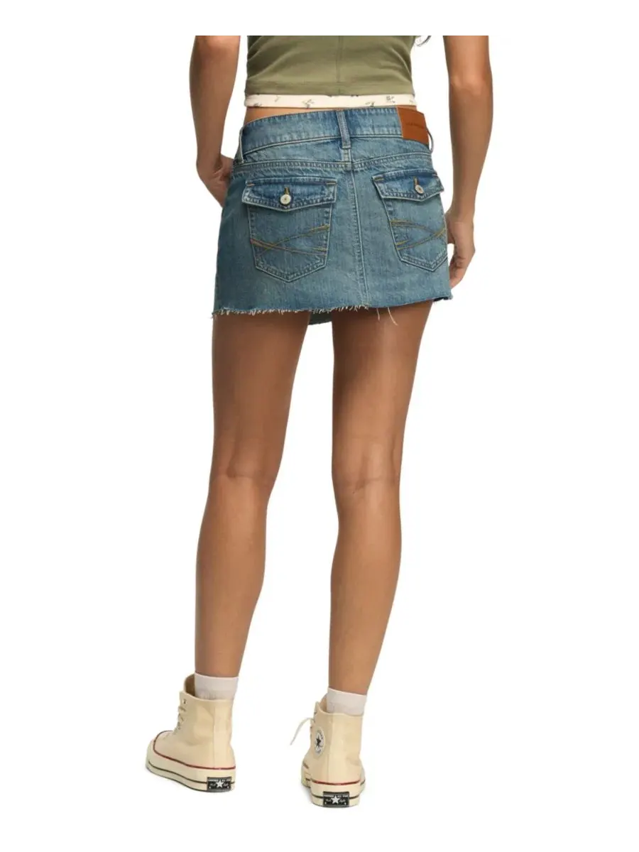 Женская джинсовая мини-юбка с пятью карманами Lucky Brand — изображение 5 из 6