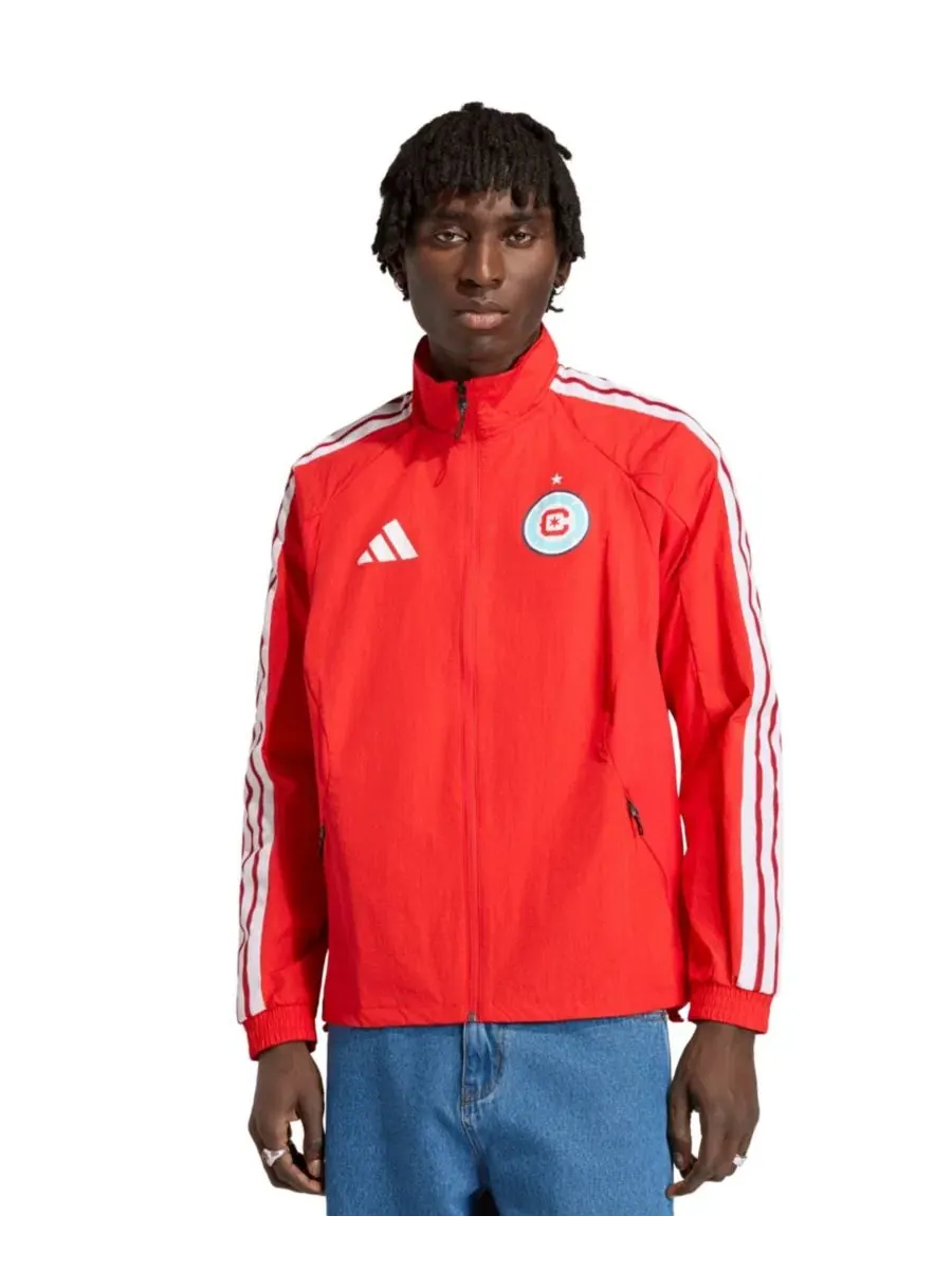 Куртка-ветровка с принтом Chicago Fire, raglan adidas
