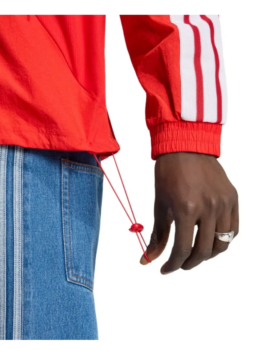 Куртка-ветровка с принтом Chicago Fire, raglan adidas — изображение 5 из 6, красный