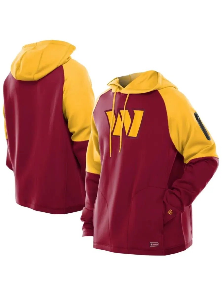 Толстовка с капюшоном с принтом Combine Authentic Color Block Raglan Pullover Hoodie New Era