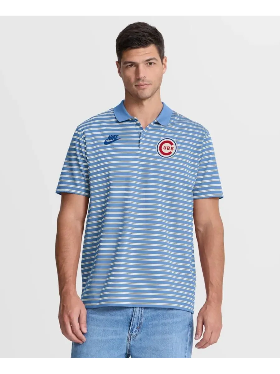 Поло с коротким рукавом из пике Cooperstown Collection Dri-FIT Victory Striped Polo Nike
