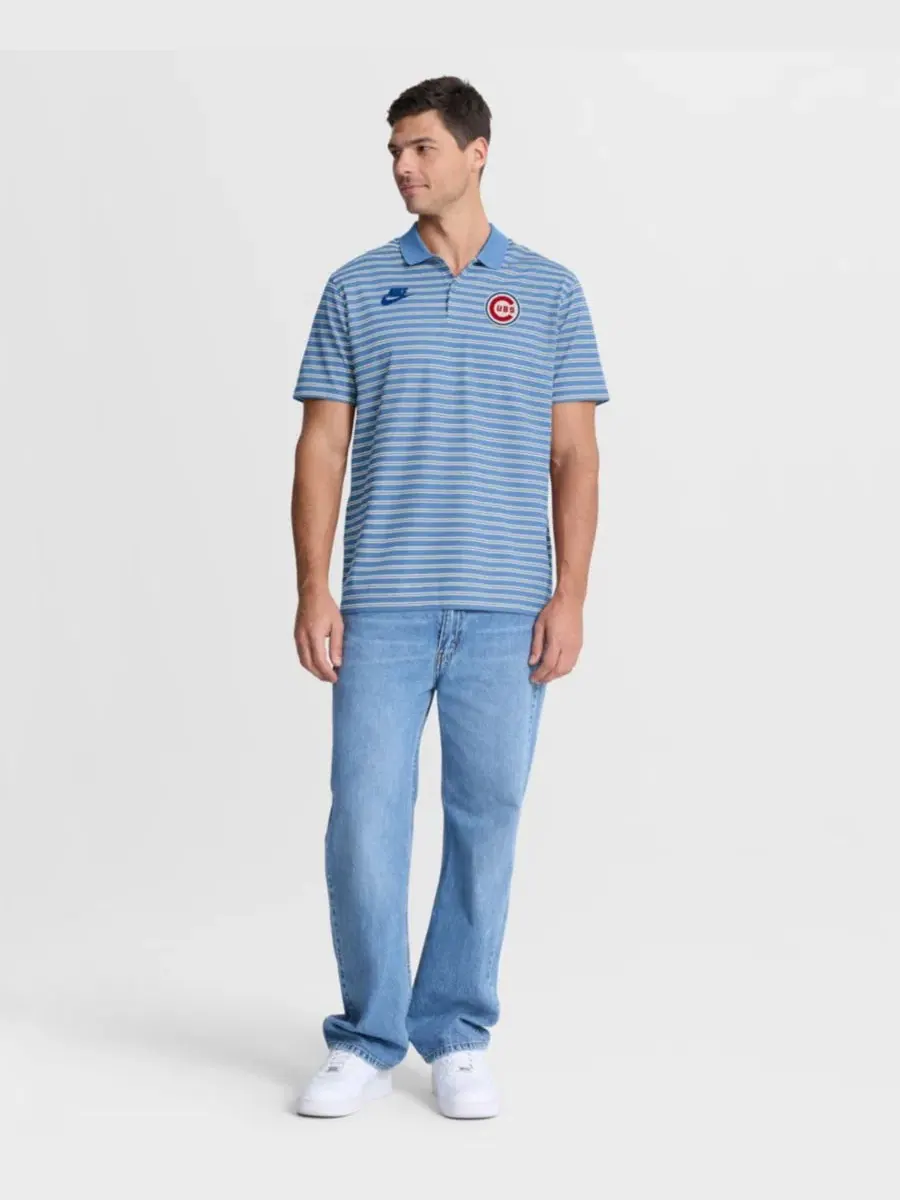 Поло с коротким рукавом из пике Cooperstown Collection Dri-FIT Victory Striped Polo Nike — изображение 3 из 3
