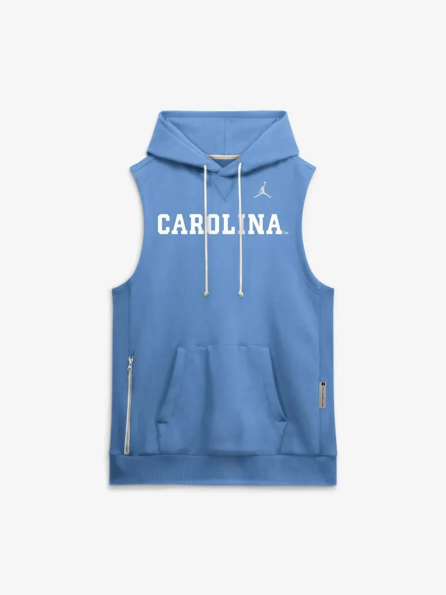 Худи без рукавов с принтом North Carolina Tar Heels 2026 Sideline Dri-FIT Jordan — изображение 2 из 5, синий