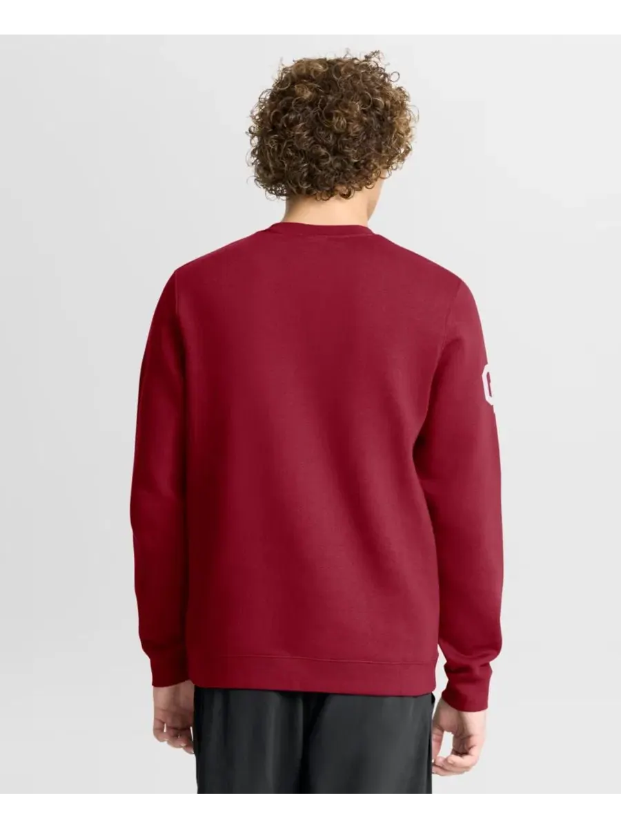 Мужской свитшот с длинным рукавом Oklahoma Sooners 2026 Sideline Club Jordan — изображение 4 из 5, красный