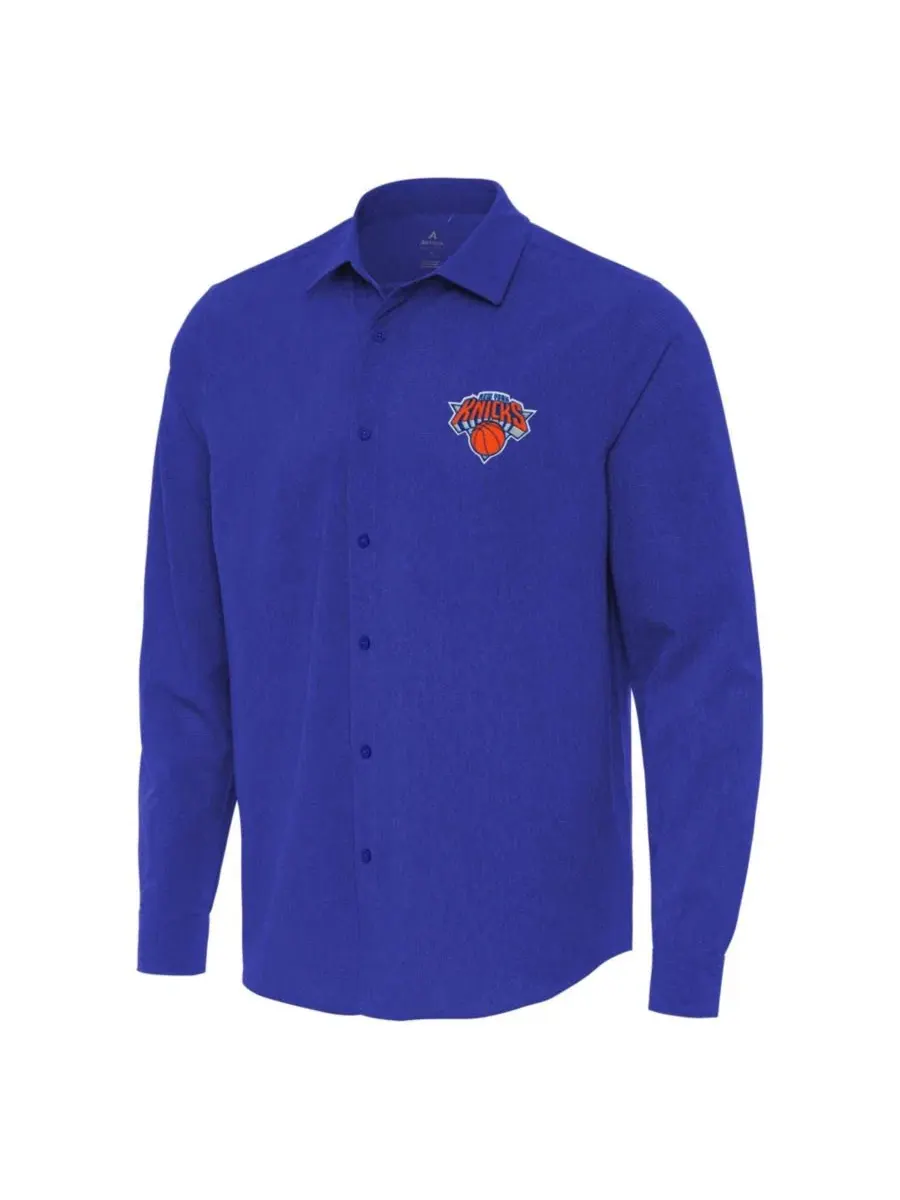 Рубашка с длинным рукавом с вышивкой New York Knicks Antigua