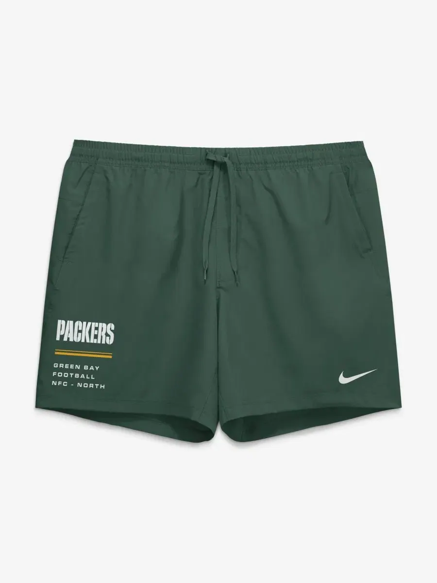 Шорты Dri-FIT с принтом Form Green Bay Packers Nike — изображение 2 из 4, зеленый